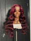 Glueless Burgundy Closure