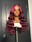 Glueless Burgundy Closure